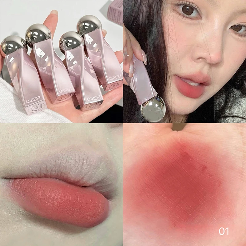 QIBEST Matte Velvet Lip Gloss  - Matte Velvet Lip Tint Long Lasting recension och pris