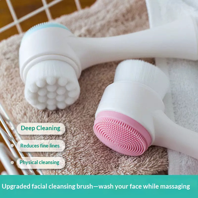 Double Sided Manual Facial Cle - Silicone Face Scrubber Electric recension och pris