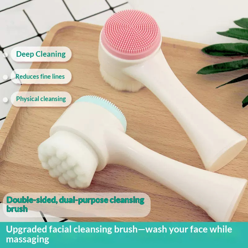 Double Sided Manual Facial Cle - Silicone Face Scrubber Electric recension och pris
