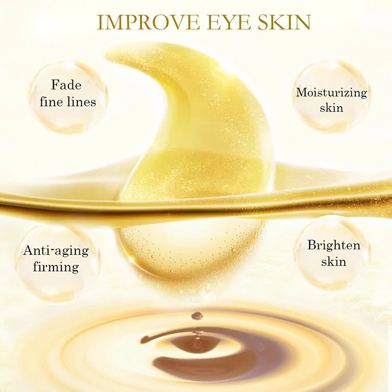 10/20pcs Golden Crystal Collag - Collagen Under Eye Patches recension och pris