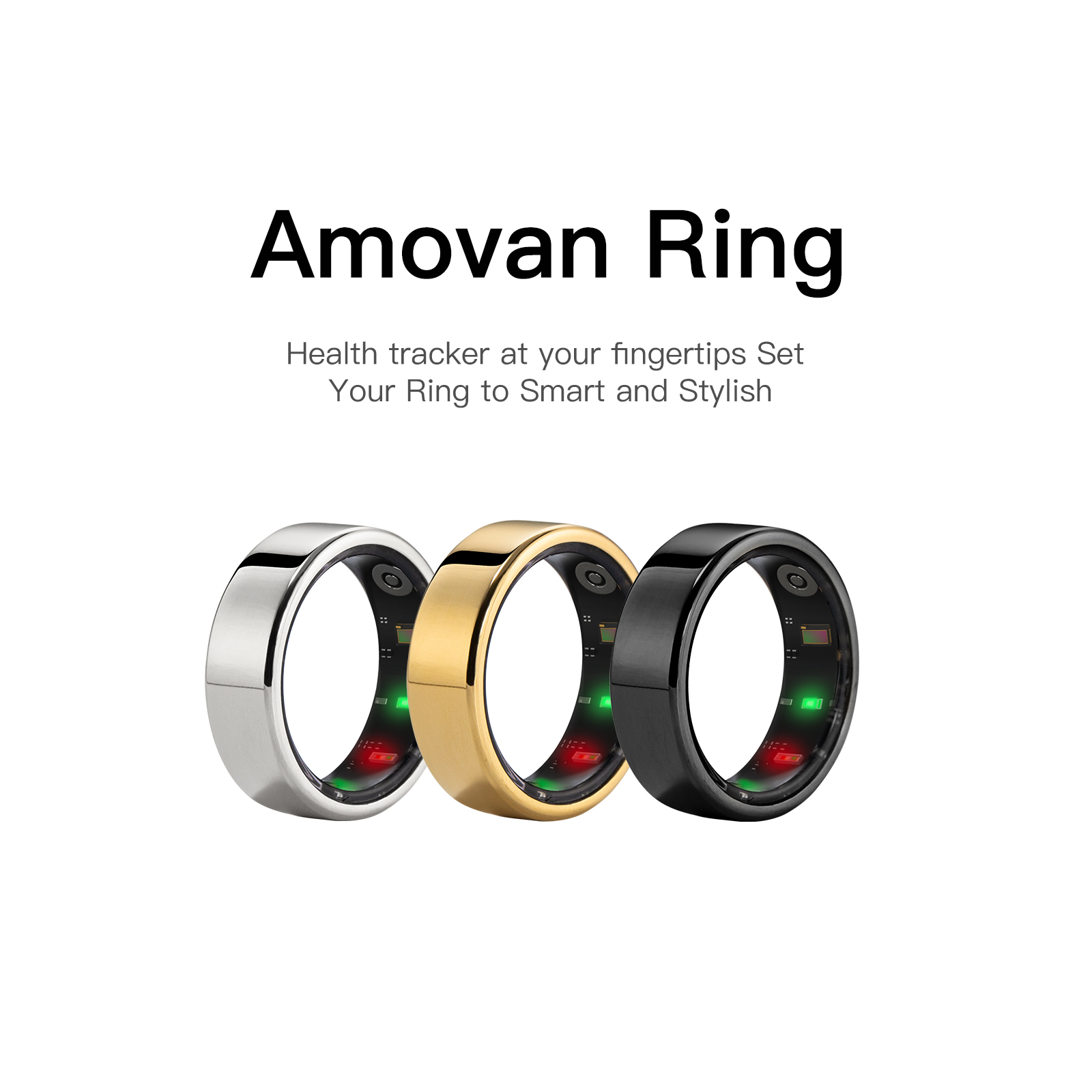 Stylish Men’s Smart Sport Ring - Health Monitors recension och pris
