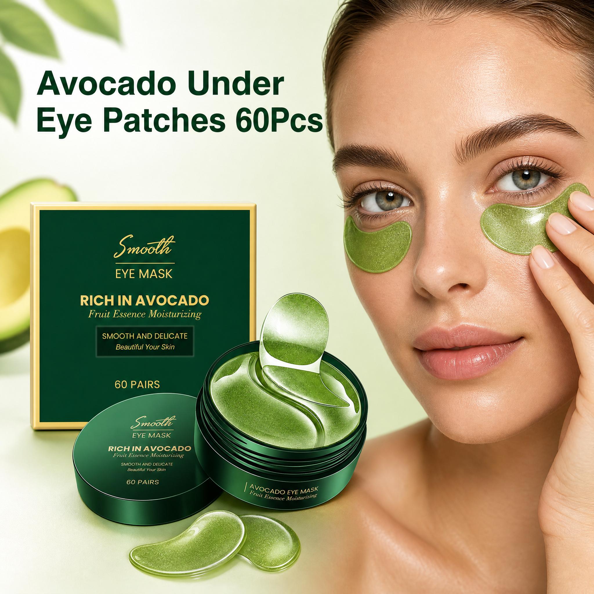 60Pcs Avocado Collagen Eye Mas - Collagen Under Eye Patches recension och pris