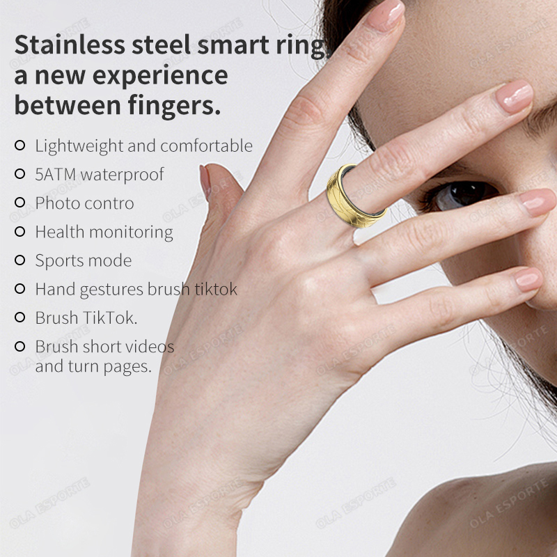 Stainless Steel Smart Ring Wat - Health Monitors recension och pris